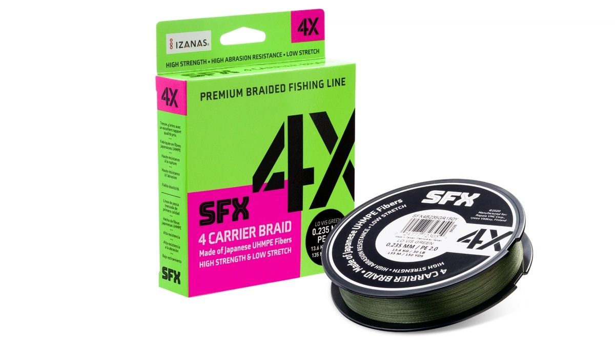 Treccia Sufix SFX 4X Verde 275 m - 28,5 mm -  - Tutti i sport  nautici