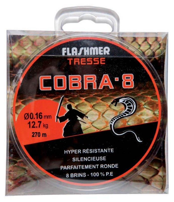 Treccia Flashmer Cobra 8 verde fluo 135 m -  - Tutti i