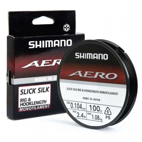 Filo nylon da pesca Shimano Aero Slick Silk - 100m 0,104mm 1,08kg  Trasparente -  - Tutti i sport nautici